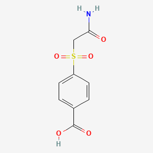 molecular formula C9H9NO5S B3417060 4-(Carbamoylmethanesulfonyl)benzoic acid CAS No. 1016709-80-0