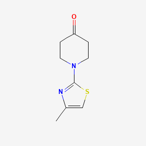 molecular formula C9H12N2OS B3417104 1-(4-Methyl-1,3-thiazol-2-yl)piperidin-4-one CAS No. 1017038-74-2