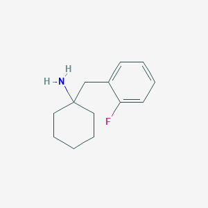 molecular formula C13H18FN B3417124 1-(2-Fluorobenzyl)cyclohexan-1-amine CAS No. 1017349-41-5