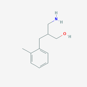 B3417125 3-Amino-2-[(2-methylphenyl)methyl]propan-1-ol CAS No. 1017371-15-1