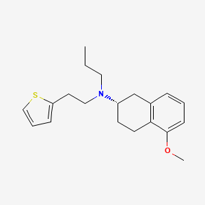molecular formula C20H27NOS B3417148 (S)-5-Methoxy-N-propyl-N-(2-(thiophen-2-yl)ethyl)-1,2,3,4-tetrahydronaphthalen-2-amine CAS No. 101945-65-7
