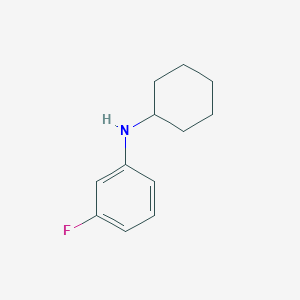 molecular formula C12H16FN B3417162 N-cyclohexyl-3-fluoroaniline CAS No. 1019518-43-4