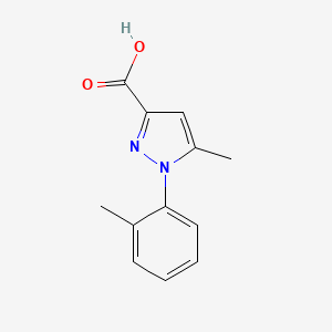 B3417178 5-Methyl-1-o-tolyl-1h-pyrazole-3-carboxylic acid CAS No. 1020724-19-9