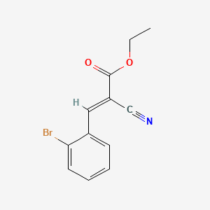 molecular formula C12H10BrNO2 B3417259 Ethyl 3-(2-bromophenyl)-2-cyanoacrylate CAS No. 103457-27-8