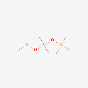 molecular formula C7H21O2Si3 B3417283 1,1,1,3,3,5,5-Heptamethyltrisiloxane CAS No. 1038821-58-7