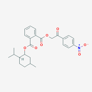 1-(2-{4-Nitrophenyl}-2-oxoethyl) 2-(2-isopropyl-5-methylcyclohexyl) phthalate