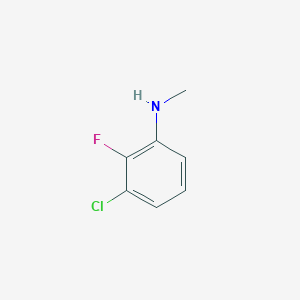 molecular formula C7H7ClFN B3417310 3-chloro-2-fluoro-N-methylaniline CAS No. 1040041-75-5