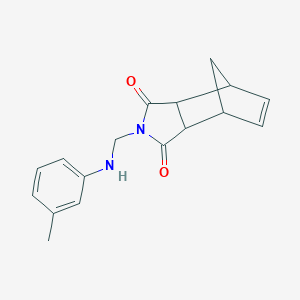 molecular formula C17H18N2O2 B341732 4-(m-Tolylamino-methyl)-4-aza-tricyclo[5.2.1.0*2,6*]dec-8-ene-3,5-dione 