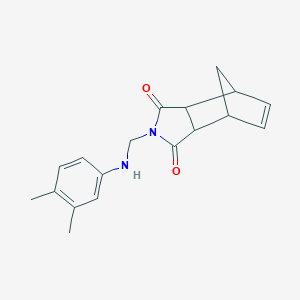 molecular formula C18H20N2O2 B341735 2-{[(3,4-dimethylphenyl)amino]methyl}-3a,4,7,7a-tetrahydro-1H-4,7-methanoisoindole-1,3(2H)-dione 