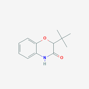 molecular formula C12H15NO2 B3417354 2-tert-Butyl-2H-1,4-bezoxazin-3(4H)-on CAS No. 104351-15-7