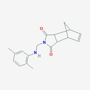 molecular formula C18H20N2O2 B341736 2-{[(2,5-dimethylphenyl)amino]methyl}-3a,4,7,7a-tetrahydro-1H-4,7-methanoisoindole-1,3(2H)-dione 