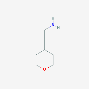 molecular formula C9H19NO B3417391 2-Methyl-2-(oxan-4-yl)propan-1-amine CAS No. 1048963-31-0