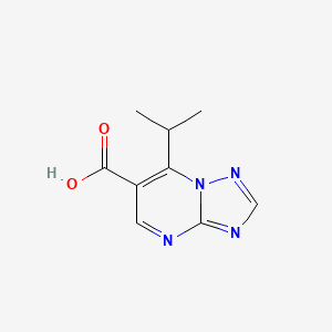 molecular formula C9H10N4O2 B3417396 7-(Propan-2-yl)-[1,2,4]triazolo[1,5-a]pyrimidine-6-carboxylic acid CAS No. 1049605-05-1