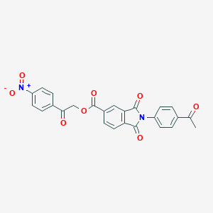 2-(4-nitrophenyl)-2-oxoethyl 2-(4-acetylphenyl)-1,3-dioxo-2,3-dihydro-1H-isoindole-5-carboxylate