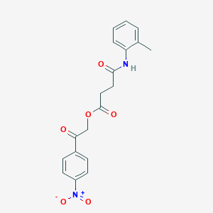 2-(4-Nitrophenyl)-2-oxoethyl 4-[(2-methylphenyl)amino]-4-oxobutanoate