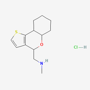 molecular formula C13H20ClNOS B3417427 1-(5A,6,7,8,9,9a-六氢-4H-噻吩并[3,2-c]色烯-4-基)-N-甲基甲胺盐酸盐 CAS No. 1050509-38-0