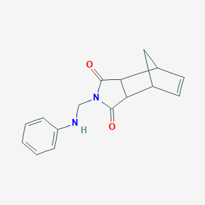 molecular formula C16H16N2O2 B341744 2-[(phenylamino)methyl]-3a,4,7,7a-tetrahydro-1H-4,7-methanoisoindole-1,3(2H)-dione 