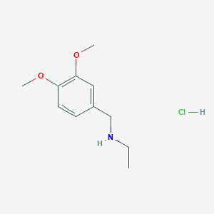 molecular formula C11H18ClNO2 B3417442 N-(3,4-dimethoxybenzyl)-N-ethylamine hydrochloride CAS No. 1052544-93-0