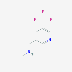 molecular formula C8H9F3N2 B3417462 Methyl-(5-trifluoromethyl-pyridin-3-ylmethyl)-amine CAS No. 1060801-96-8