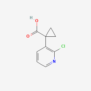 molecular formula C9H8ClNO2 B3417465 1-(2-Chloro-pyridin-3-YL)-cyclopropanecarboxylic acid CAS No. 1060811-81-5