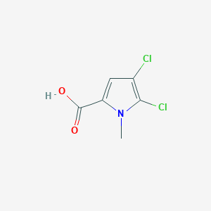 molecular formula C6H5Cl2NO2 B3417466 4,5-dichloro-1-methyl-1H-pyrrole-2-carboxylic acid CAS No. 106116-22-7
