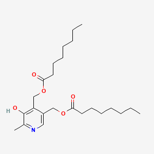 molecular formula C24H39NO5 B3417474 Pyridoxine Dicaprylate CAS No. 106483-04-9