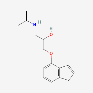 molecular formula C15H21NO2 B3417476 Indenolol CAS No. 106656-86-4