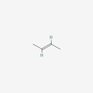 molecular formula C4H8<br>C4H8<br>CH3-HC=CH-CH3<br>CH3CHCHCH3 B3417486 2-Butene CAS No. 590-18-1(cisisomer); 624-64-6(transisomer); 107-01-7(unspecifiedisomer)