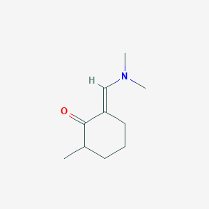 molecular formula C10H17NO B3417488 (2E)-2-[(dimethylamino)methylene]-6-methylcyclohexanone CAS No. 107046-65-1