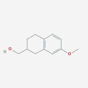 molecular formula C12H16O2 B3417522 2-Naphthalenemethanol, 1,2,3,4-tetrahydro-7-methoxy- CAS No. 108048-58-4