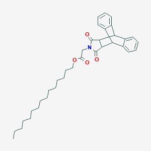 molecular formula C35H45NO4 B341753 Pentadecyl (16,18-dioxo-17-azapentacyclo[6.6.5.0~2,7~.0~9,14~.0~15,19~]nonadeca-2,4,6,9,11,13-hexaen-17-yl)acetate (non-preferred name) 