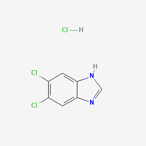 molecular formula C7H5Cl3N2 B3417549 5,6-Dichlorobenzimidazole Hydrochloride CAS No. 1087737-96-9