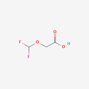molecular formula C3H4F2O3 B3417560 2-(Difluoromethoxy)acetic acid CAS No. 1089695-61-3