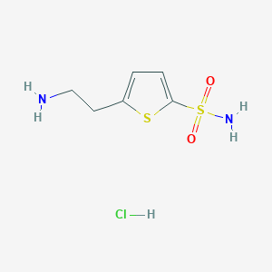 molecular formula C6H11ClN2O2S2 B3417578 5-(2-Aminoethyl)thiophene-2-sulfonamide hydrochloride CAS No. 109213-14-1