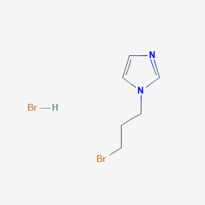 molecular formula C6H10Br2N2 B3417597 1-(3-Bromopropyl)-1H-imidazole hydrobromide CAS No. 109914-45-6
