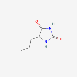 molecular formula C6H10N2O2 B3417605 5-Propylimidazolidine-2,4-dione CAS No. 110072-98-5