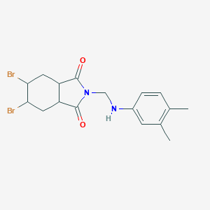 5,6-dibromo-2-{[(3,4-dimethylphenyl)amino]methyl}hexahydro-1H-isoindole-1,3(2H)-dione