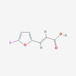 molecular formula C7H5IO3 B3417650 (E)-3-(5-iodo-2-furyl)prop-2-enoic acid CAS No. 111252-32-5