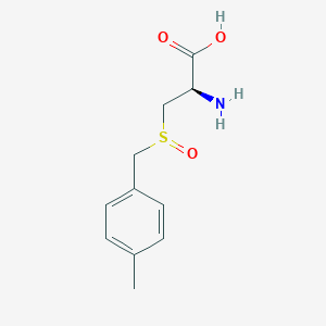 molecular formula C11H15NO3S B034177 (2R)-2-Amino-3-[(4-methylphenyl)methylsulfinyl]propanoic acid CAS No. 110449-58-6