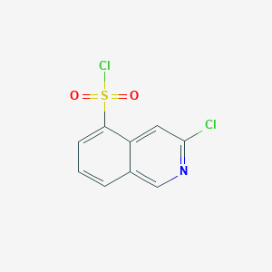 molecular formula C9H5Cl2NO2S B3417765 3-Chloroisoquinoline-5-sulfonyl chloride CAS No. 1145868-94-5