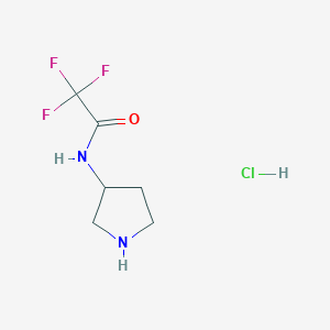 molecular formula C6H10ClF3N2O B3417805 3-(三氟乙酰氨基)吡咯烷盐酸盐 CAS No. 115445-31-3