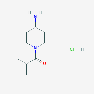 B3417825 1-(4-Aminopiperidin-1-yl)-2-methylpropan-1-one hydrochloride CAS No. 1158391-26-4