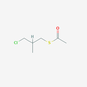 B3417839 S-(3-chloro-2-methylpropyl) ethanethioate CAS No. 116008-86-7