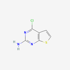 molecular formula C6H4ClN3S B3417849 4-氯噻吩并[2,3-d]嘧啶-2-胺 CAS No. 1160994-61-5