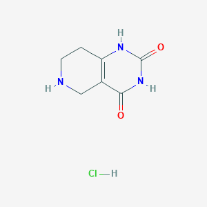molecular formula C7H10ClN3O2 B3417884 盐酸5,6,7,8-四氢吡啶并[4,3-d]嘧啶-2,4(1H,3H)-二酮 CAS No. 1170023-46-7