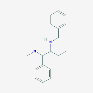 molecular formula C19H26N2 B034179 Phenethylamine, N-benzyl-beta-(dimethylamino)-alpha-ethyl- CAS No. 102586-21-0