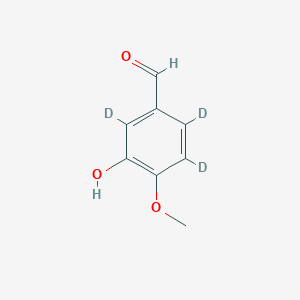 B3417917 3-Hydroxy-4-methoxy(~2~H_3_)benzaldehyde CAS No. 1173018-82-0
