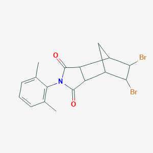 molecular formula C17H17Br2NO2 B341794 5,6-dibromo-2-(2,6-dimethylphenyl)hexahydro-1H-4,7-methanoisoindole-1,3(2H)-dione 
