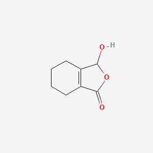 B3417977 1(3H)-Isobenzofuranone, 4,5,6,7-tetrahydro-3-hydroxy- CAS No. 117436-83-6