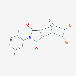 molecular formula C17H17Br2NO2 B341798 5,6-dibromo-2-(2,5-dimethylphenyl)hexahydro-1H-4,7-methanoisoindole-1,3(2H)-dione 